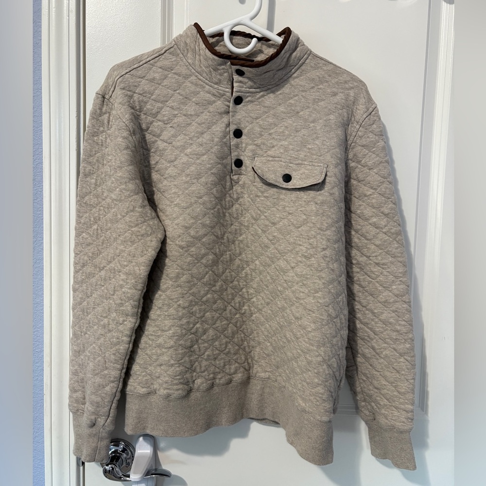 Faherty Epic Quilted Pullover Size Medium - image 1